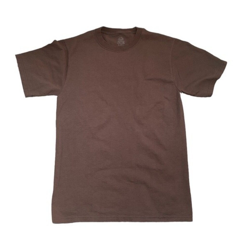 Fruit Of The Loom Lofteez HD Cotton Brown Short Sleeve Tee Sz SP NWOT